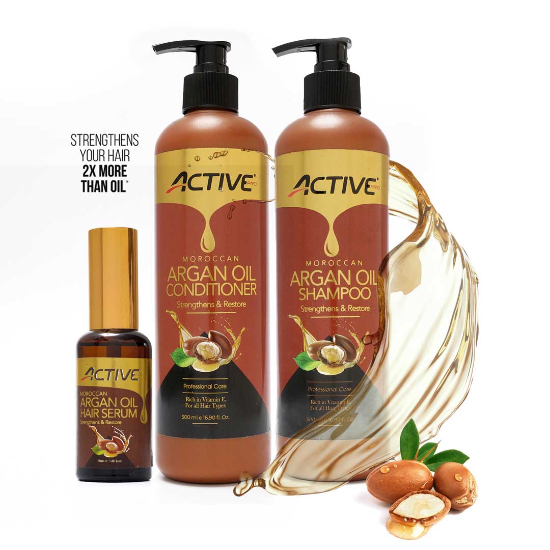 Buy Argan Oil Shampoo and Conditioner and get Hair Serum Free